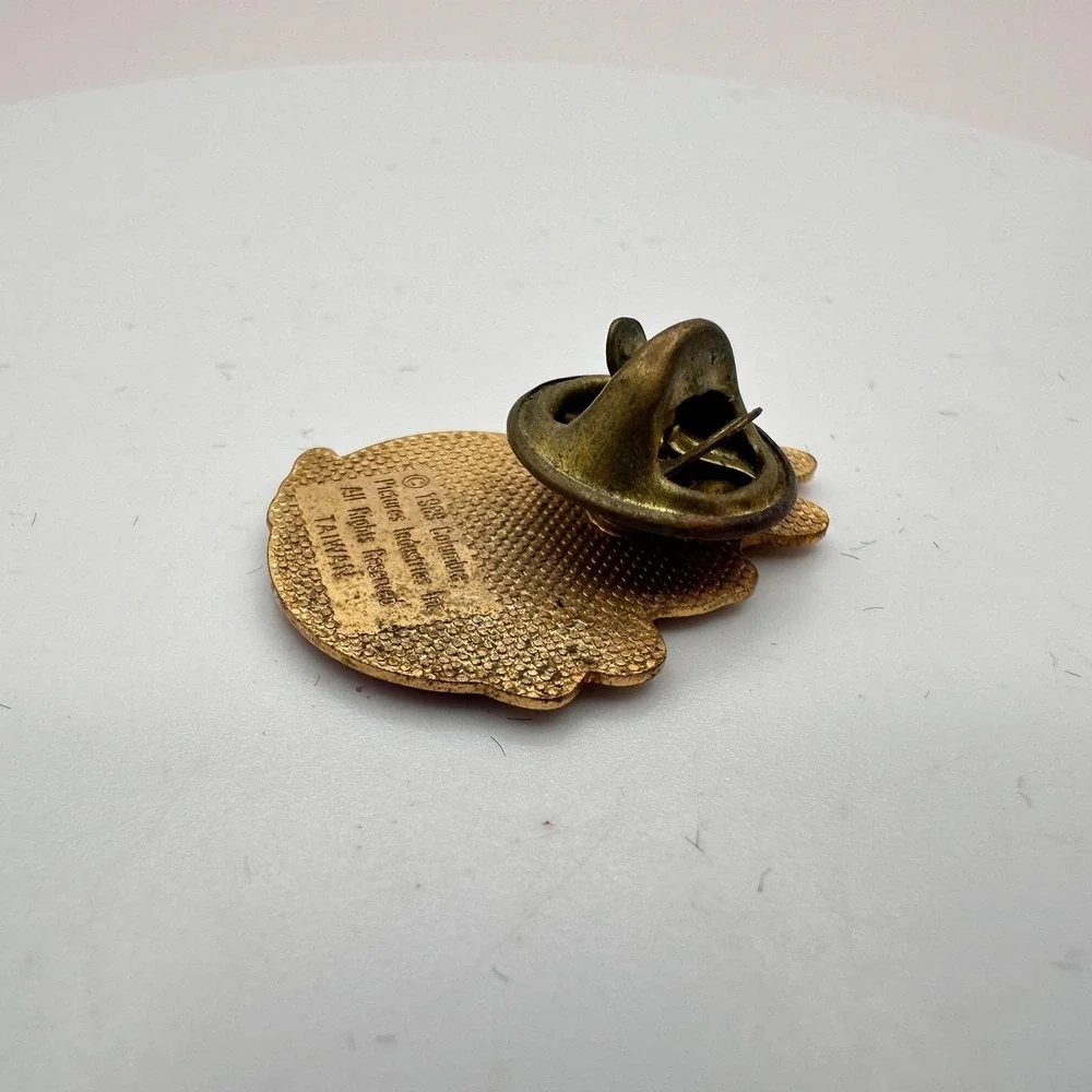 Vintage 1989 Gold Tone Movie‎ Promo Taiwan Ghostbusters 2 Slimer Enamel Pin Y2K